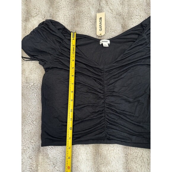 GARAGE Black crop top Size L - Picture 7 of 11